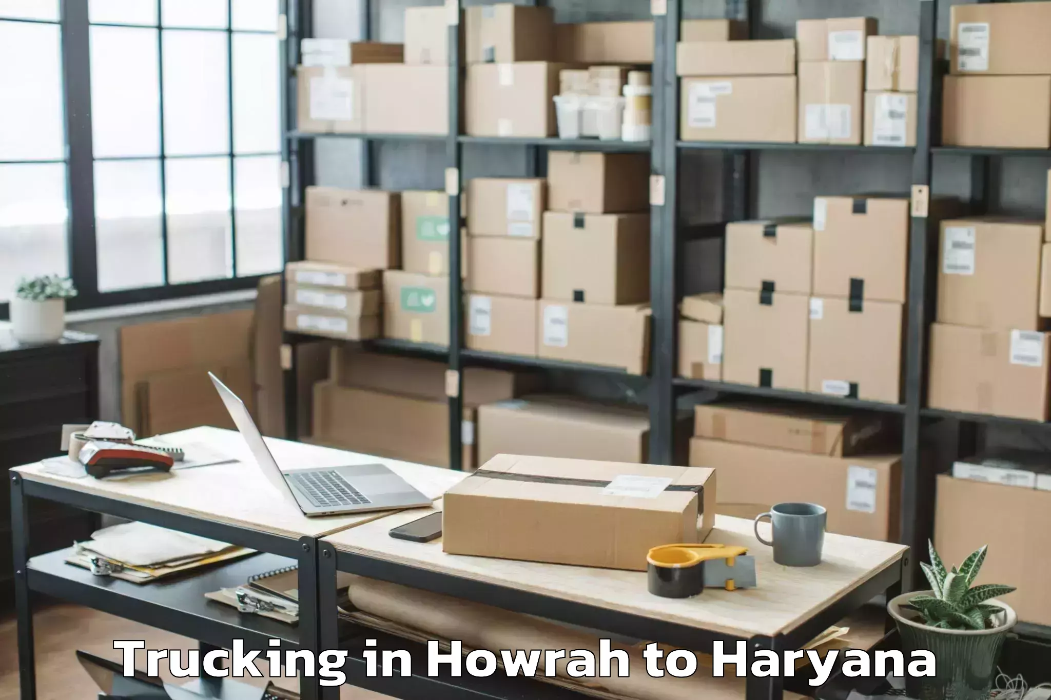 Howrah to Ansal Plaza Mall Gurgaon Trucking Booking